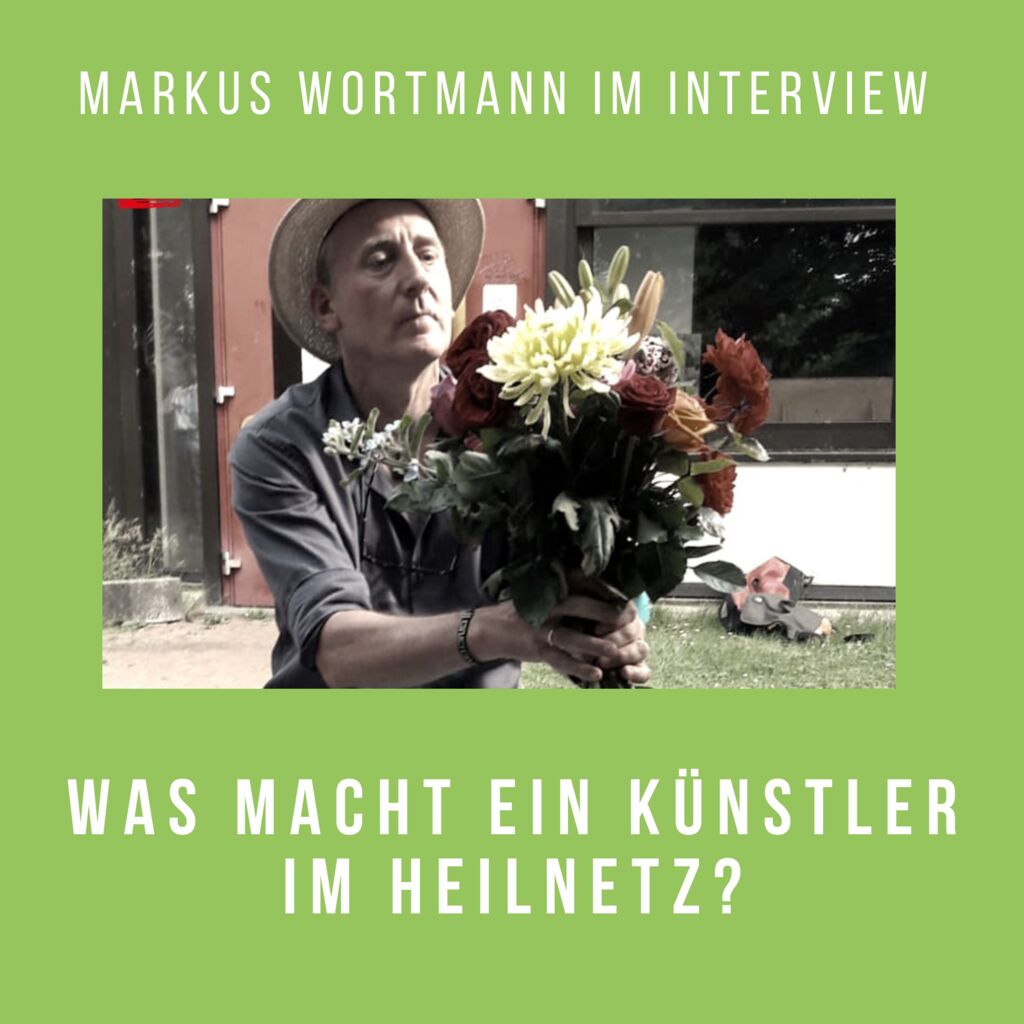 Markus Wortmann mit Blumen Podcast Cover Markus Wortmann